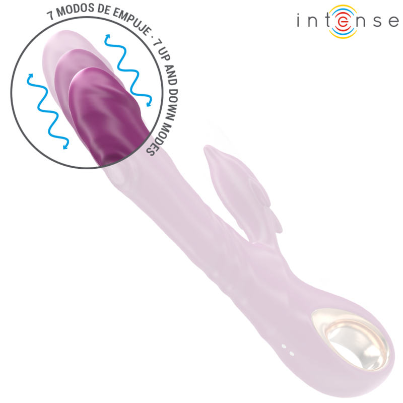 INTENSE - HALLE VIBRATORE MULTIFUNZIONE CON LINGUA STIMOLANTE VIOLA