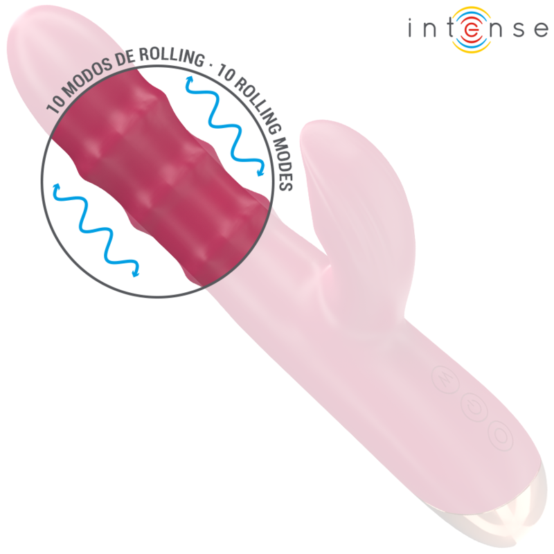INTENSE - CHLOE VIBRATORE MULTIFUNZIONE 3 STIMOLAZIONI IN 1 ROSSO