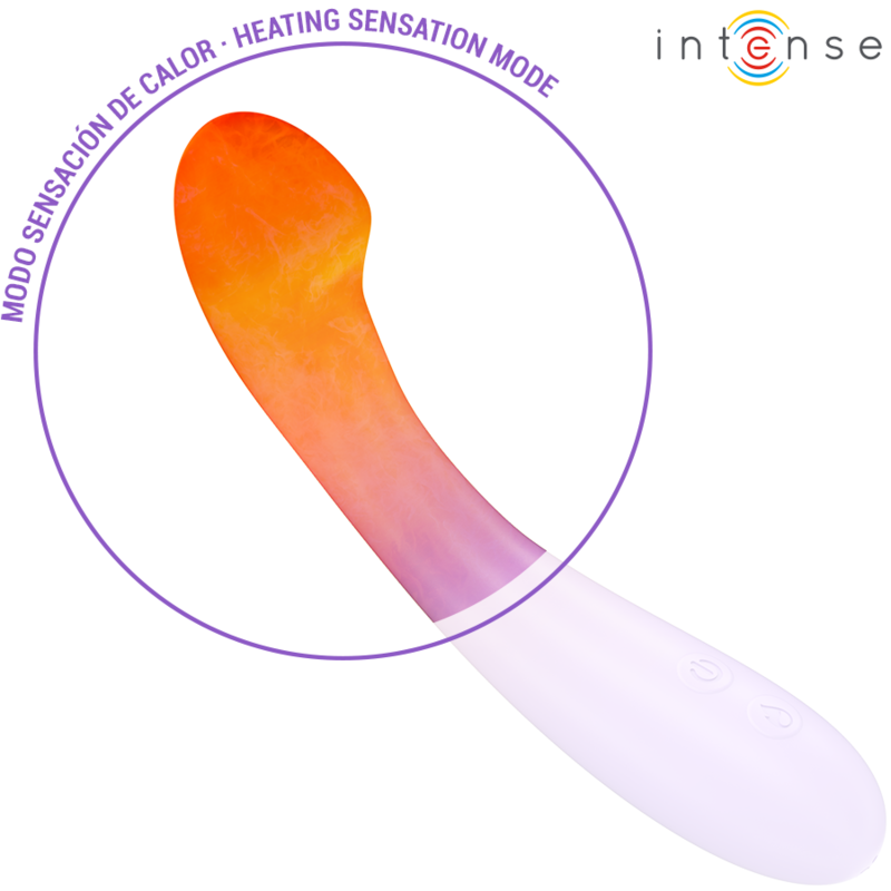 INTENSE - BECKY VIBRATORE RISCALDANTE  7 VIBRAZIONI 19 CM VIOLA