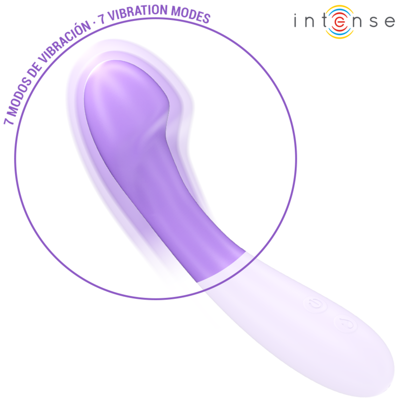 INTENSE - BECKY VIBRATORE RISCALDANTE  7 VIBRAZIONI 19 CM VIOLA