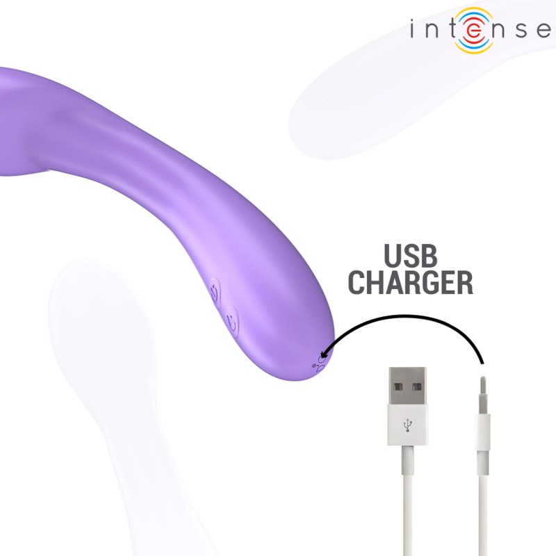 INTENSE - BECKY VIBRATORE RISCALDANTE  7 VIBRAZIONI 19 CM VIOLA