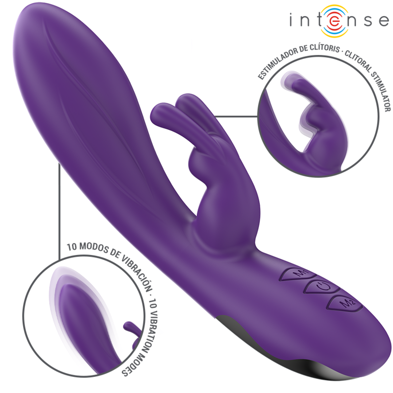 INTENSE - RANDALL VIBRATORE  RABBIT 10 MODALITA' DI VIBRAZIONE VIOLA