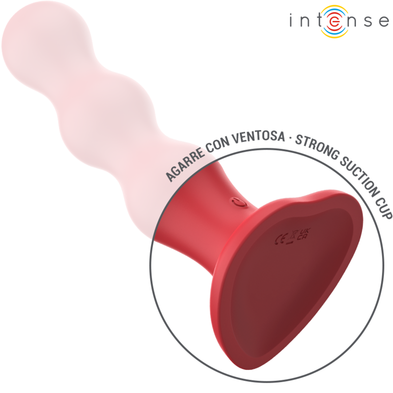 INTENSE - CODY VIBRATORE CON VENTOSA E TELECOMANDO ROSSO