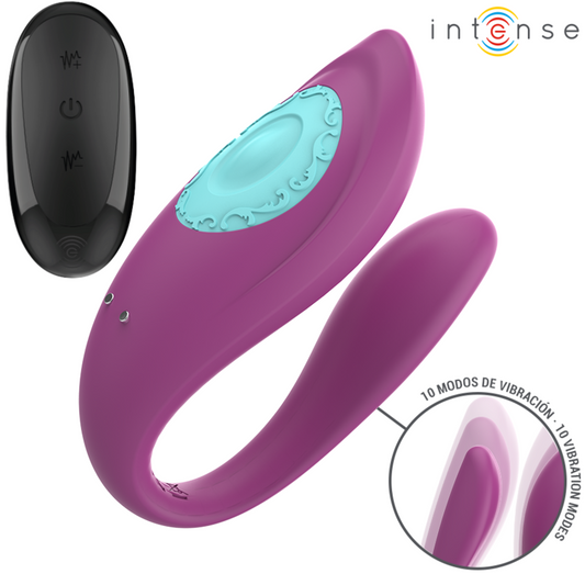 INTENSE - ANNIE VIBRATORE E STIMOLATORE AD U CON TELECOMANDO VIOLA