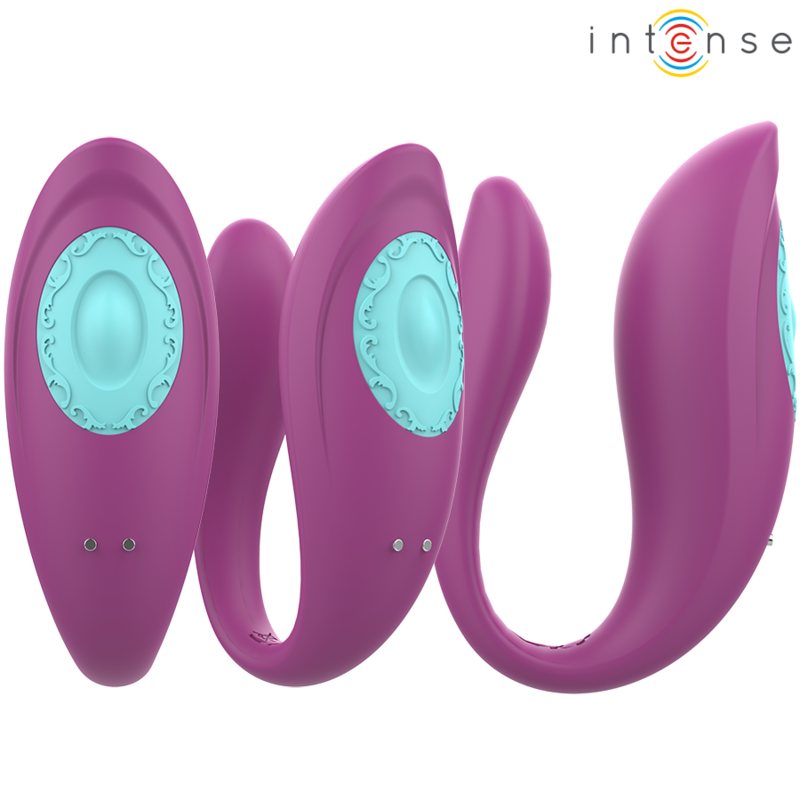 INTENSE - ANNIE VIBRATORE E STIMOLATORE AD U CON TELECOMANDO VIOLA