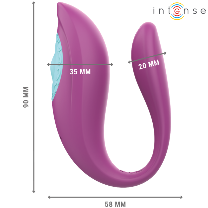 INTENSE - ANNIE VIBRATORE E STIMOLATORE AD U CON TELECOMANDO VIOLA