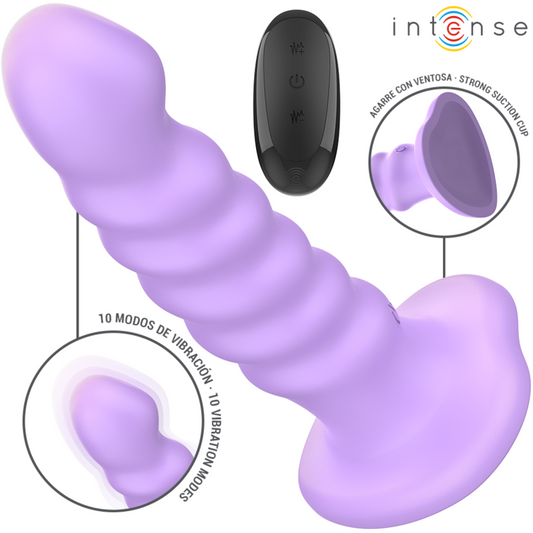 INTENSE - BRENDA VIBRATORE A SPIRALE 10 VIBRAZIONI TELECOMANDO M VIOLA