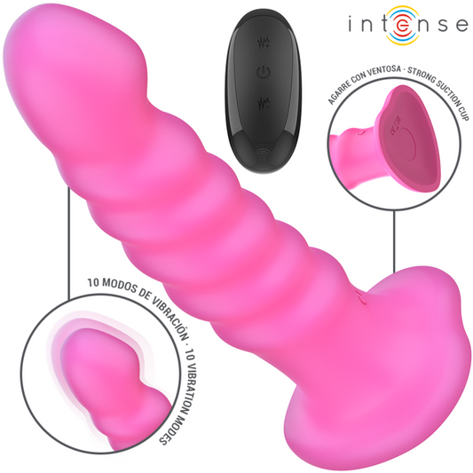 INTENSE - CINDY VIBRATORE A SPIRALE 10 VIBRAZIONI  TELECOMANDO L ROSA
