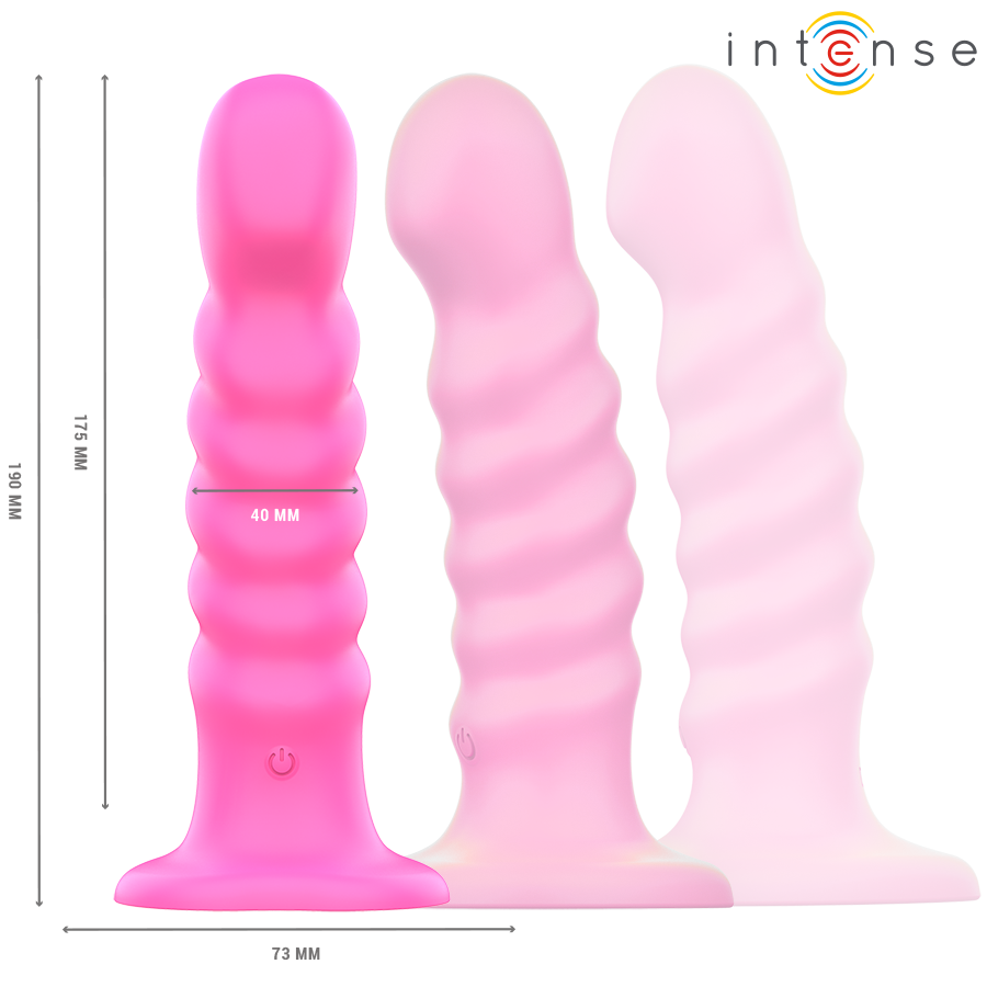 INTENSE - CINDY VIBRATORE A SPIRALE 10 VIBRAZIONI  TELECOMANDO L ROSA