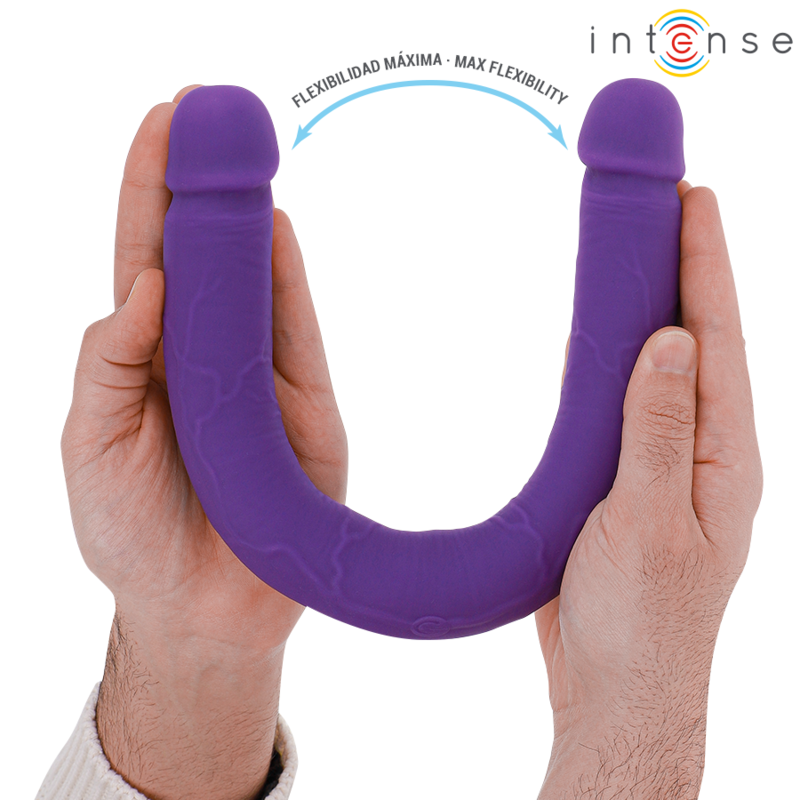 INTENSE - GUNTER DILDO DOPPIO VIBRATORE 40 CM TELECOMANDO VIOLA