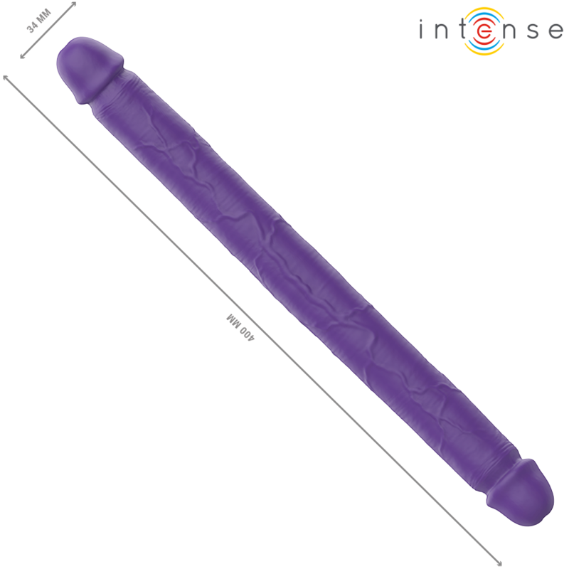 INTENSE - GUNTER DILDO DOPPIO VIBRATORE 40 CM TELECOMANDO VIOLA