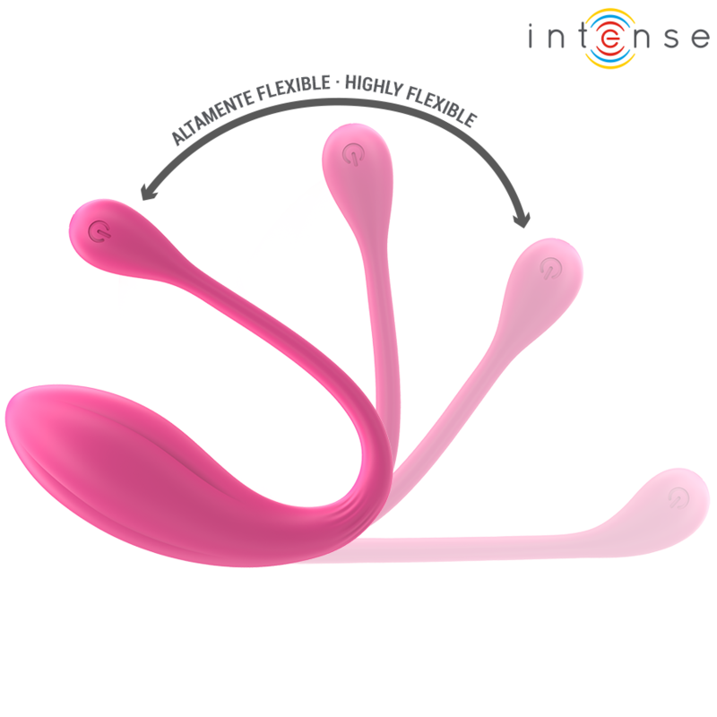 INTENSE - JANICE VIBRATORE AD U DOPPIA STIMOLAZIONE 10 VIBRAZIONI  TELECOMANDO ROSA