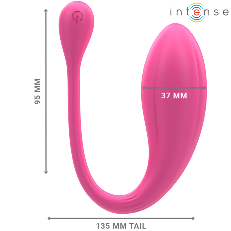 INTENSE - JANICE VIBRATORE AD U DOPPIA STIMOLAZIONE 10 VIBRAZIONI  TELECOMANDO ROSA