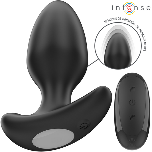 INTENSE - JOEY ANAL PLUG 10 VIBRAZIONI CON TELECOMANDO NERO