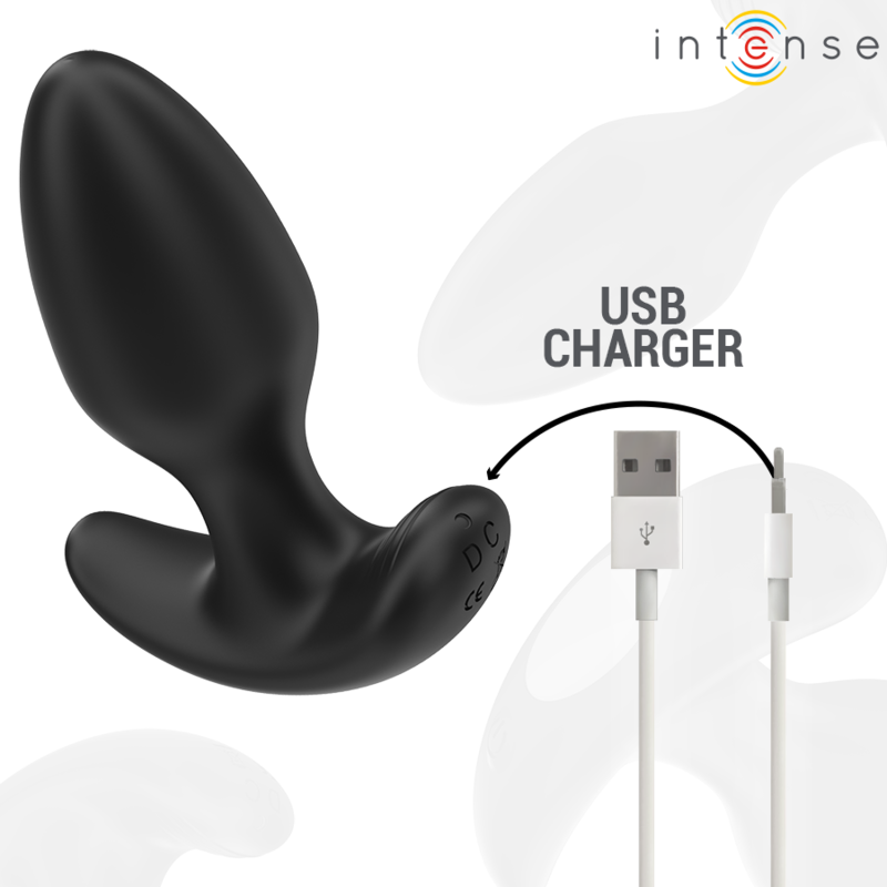 INTENSE - JOEY ANAL PLUG 10 VIBRAZIONI CON TELECOMANDO NERO