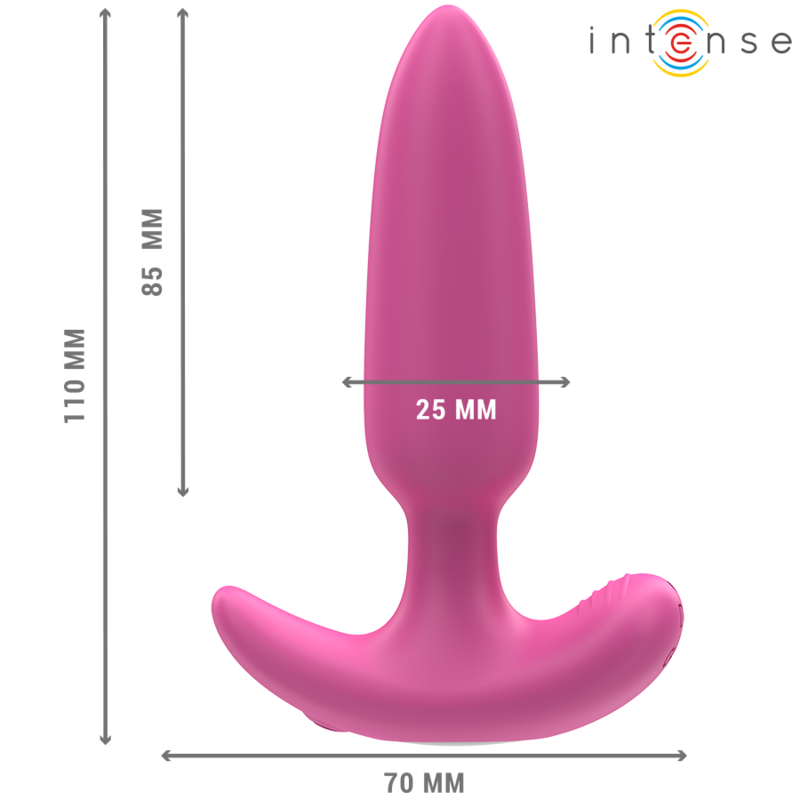 INTENSE - ROSS ANAL PLUG 10 VIBRAZIONI  CON TELECOMANDO ROSA