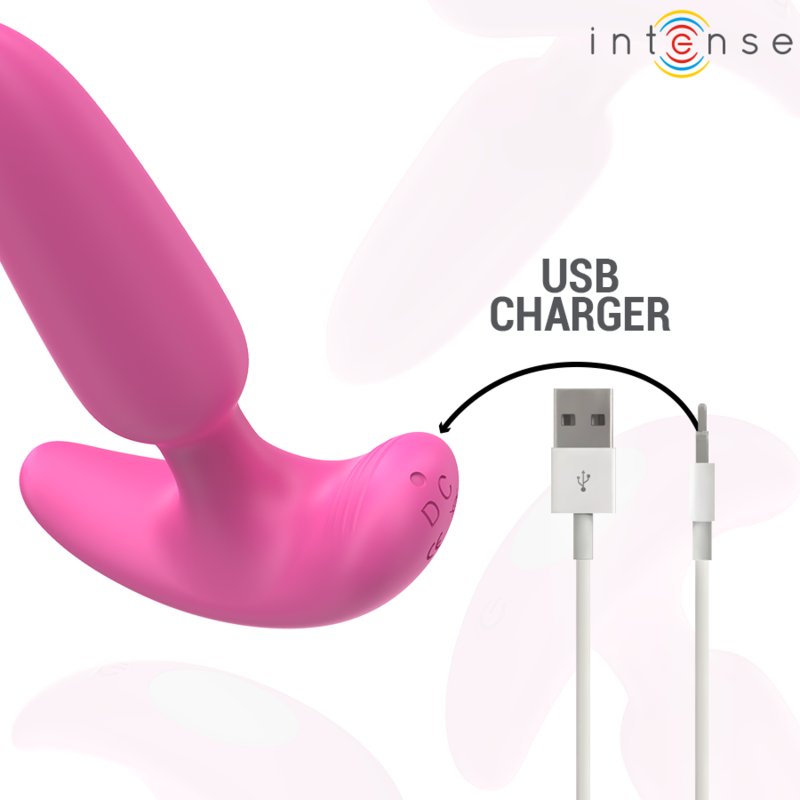 INTENSE - ROSS ANAL PLUG 10 VIBRAZIONI  CON TELECOMANDO ROSA