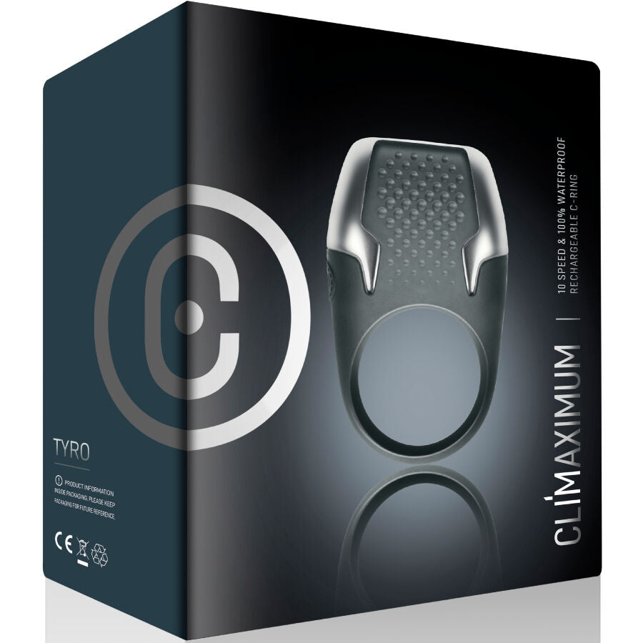 CLIMAXIMUM - TYRO ANELLO PENE VIBRANTE CON LUCI LED