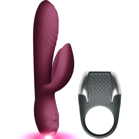 CLIMAXIMUM - LAMOUR KIT VIBRATORE CON RABBIT + ANELLO PER IL PENE A LED