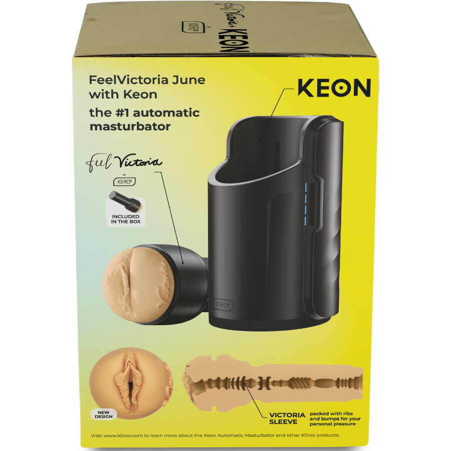 KIIROO - KEON WIFI COMBO MASTURBATORE AUTOMATICO VICTORIA JUNE + FEEL STROKER