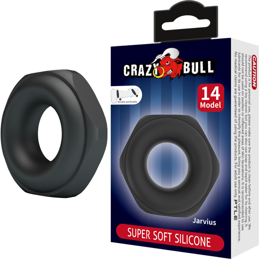CRAZY BULL - JARVIUS ANELLO PENE IN SILICONE MODELLO 14