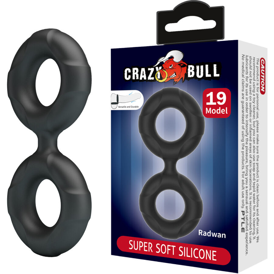CRAZY BULL - RADWAN DOPPIO ANELLO PENE IN SILICONE MODELLO 19