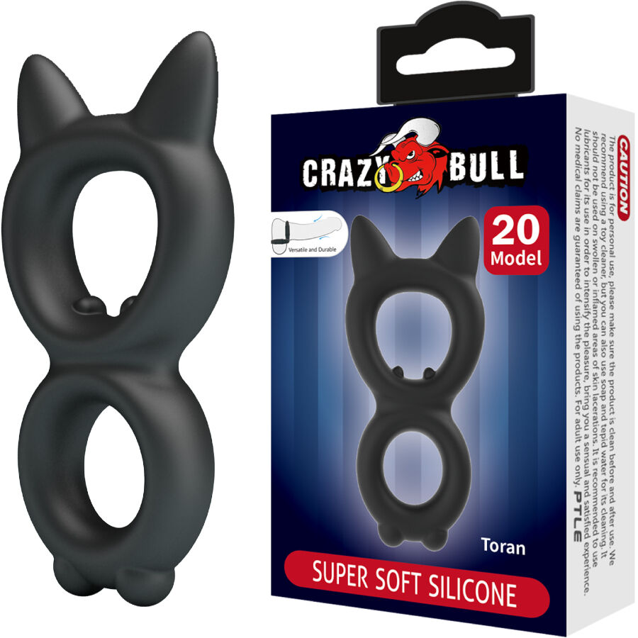ANELLO DOPPIO IN SILICONE TORAN, ERGONOMICO E REGOLABILE, RITARDANTE