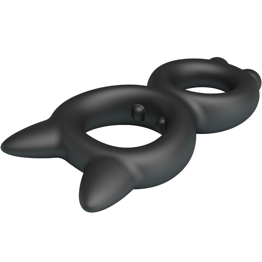ANELLO DOPPIO IN SILICONE TORAN, ERGONOMICO E REGOLABILE, RITARDANTE