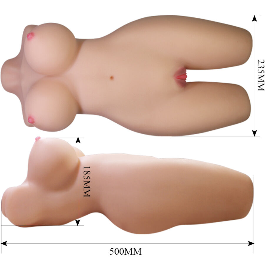 CRAZY BULL - MIA MASTURBATORE TORSO FEMMINILE REALISTICO CON VAGINA E ANO 8,5 KG