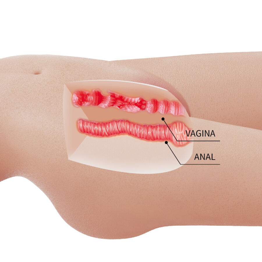 CRAZY BULL - MIA MASTURBATORE TORSO FEMMINILE REALISTICO CON VAGINA E ANO 8,5 KG