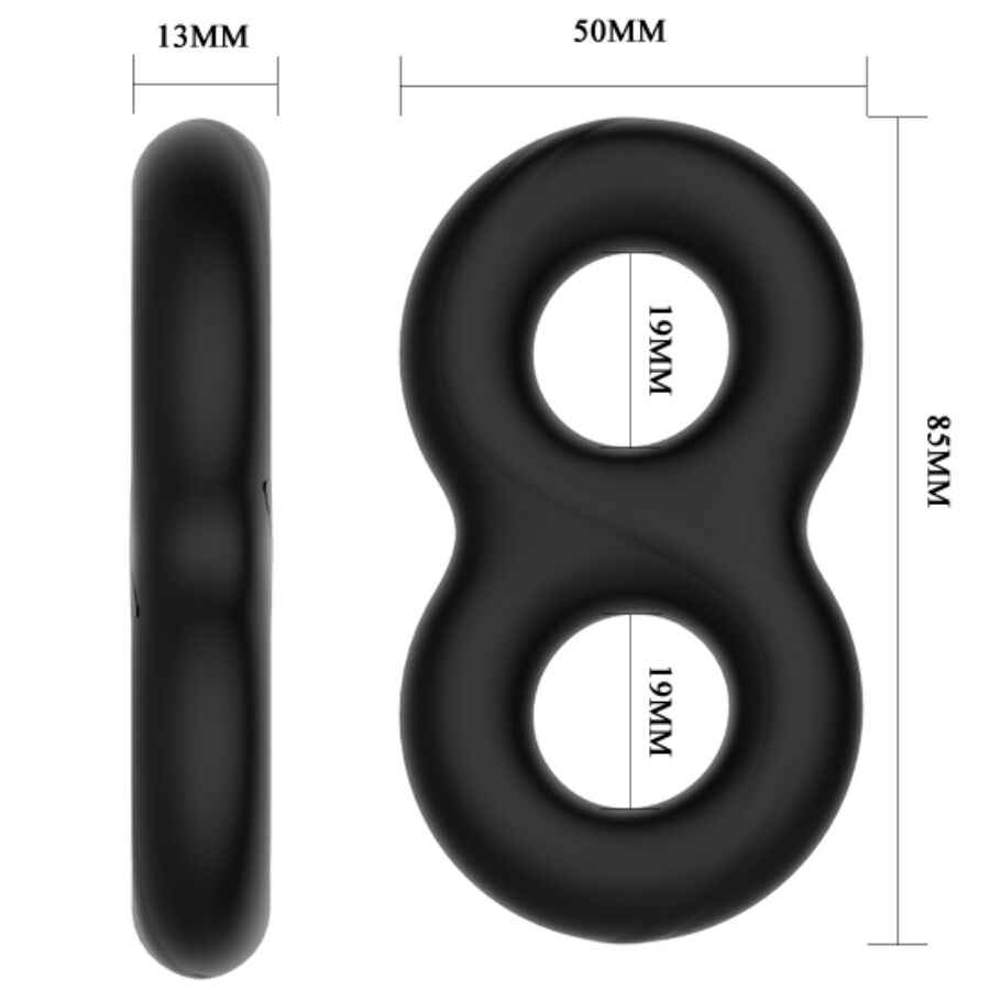 CRAZY BULL - DOPPIO ANELLO  IN SILICONE MEDICO