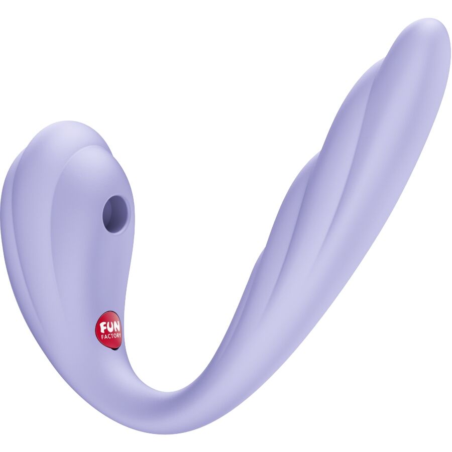 VIBRATORE DOPPIO IMPULSO D'ARIA, ERGONOMICO E IMPERMEABILE, 24 CM DI PIACERE STRATIFICATO