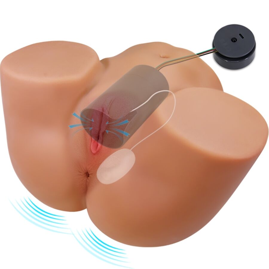 CRAZY BULL - ILANA MASTURBATORE CULO FEMMINILE REALISTICO VIBRANTE VAGINA E ANO CON ASPIRAZIONE E SUONO 6,8 KG