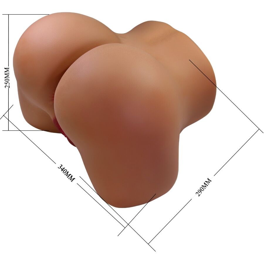 CRAZY BULL - WENDY MASTURBATORE CULO FEMMINILE REALISTICO VIBRANTE VAGINA E ANO CON ASPIRAZIONE E SUONO 11 KG