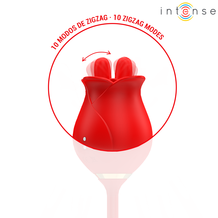 INTENSE - MELANIE STIMOLATORE CLITORIDE CON LINGUA MOVIMENTO ZIGZAG E OVETTO