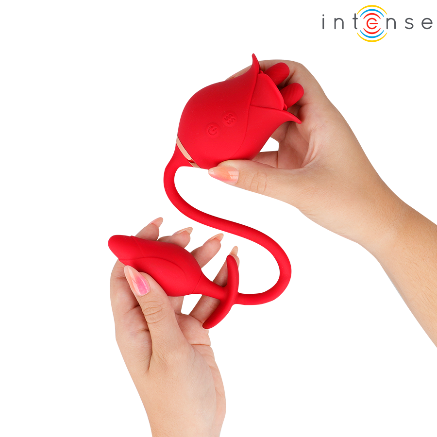 INTENSE - MELANIE STIMOLATORE CLITORIDE CON LINGUA MOVIMENTO ZIGZAG E OVETTO