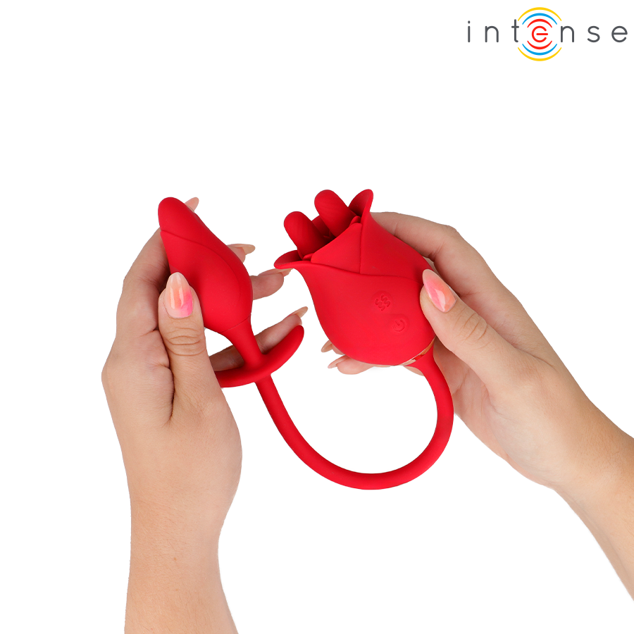 INTENSE - MELANIE STIMOLATORE CLITORIDE CON LINGUA MOVIMENTO ZIGZAG E OVETTO