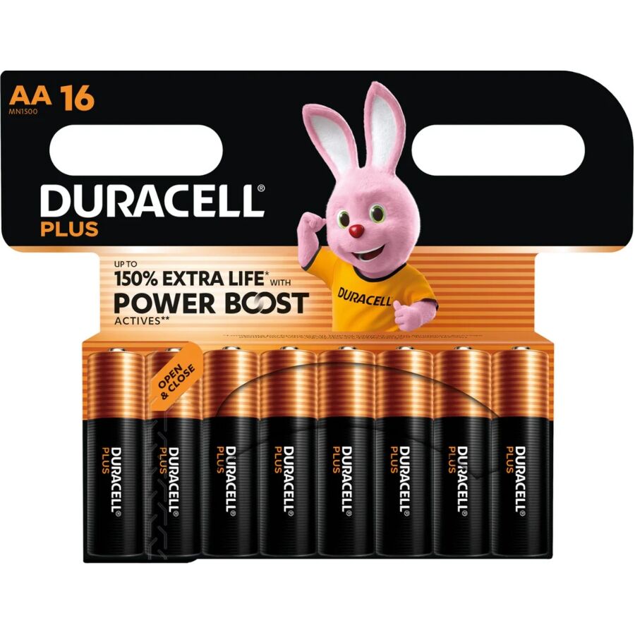 BATTERIA AA, ALCALINA AD ALTA PRESTAZIONE, CONFEZIONE DA 16