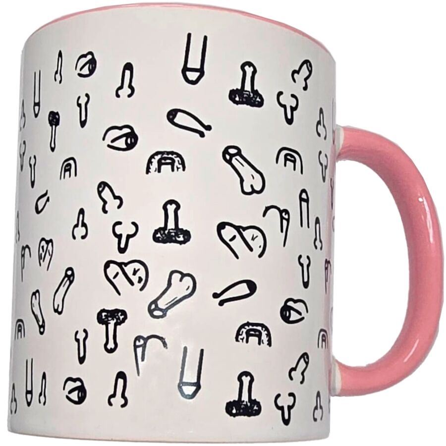 TAZZA CERAMICA 370 ML, DESIGN EROTICO DIVERTENTE, CONFEZIONE REGALO