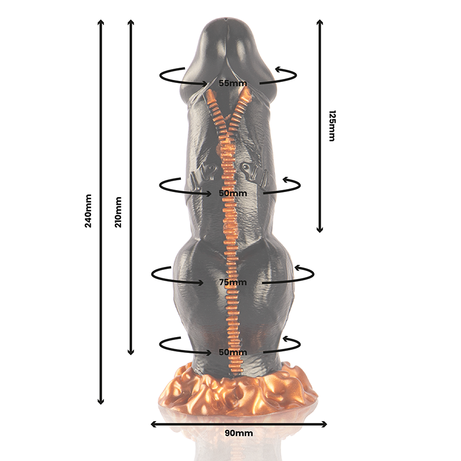 DILDO SCOLPITO, STIMOLAZIONE PRECISA, SILICONE PREMIUM