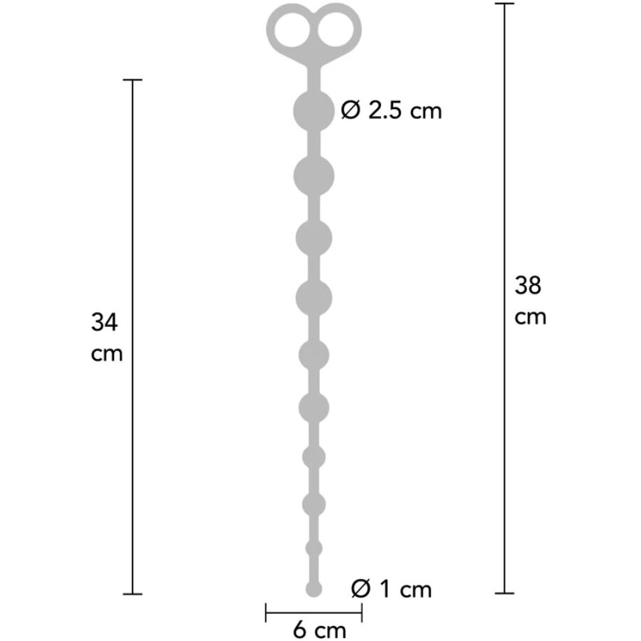 TOYJOY - PALLINE ANALI STIMOLANTI FLESSIBILI IN SILICONE