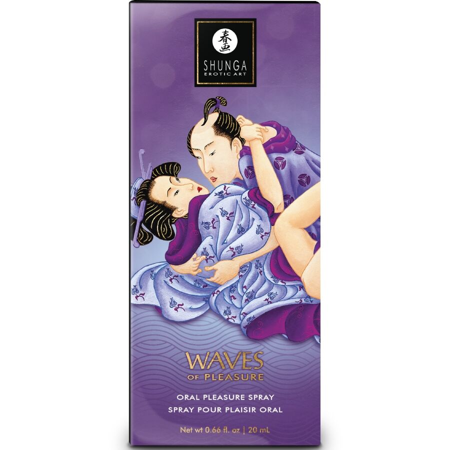 SHUNGA - WAVES OF PLEASURE SPRAY PER SESSO ORALE AROMA FRUTTI ESOTICI 20 ML