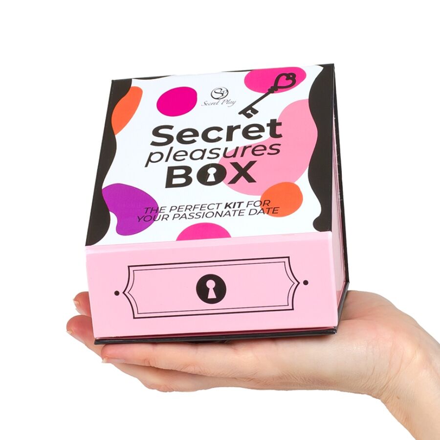 SECRETPLAY - PLEASURES BOX KIT DI COPPIA CON DADI + BULLET + PIUMA
