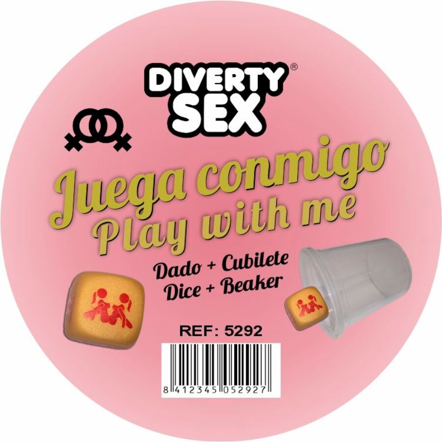 DIABLO PICANTE - DADI DORATI CON POSIZIONI LESBO