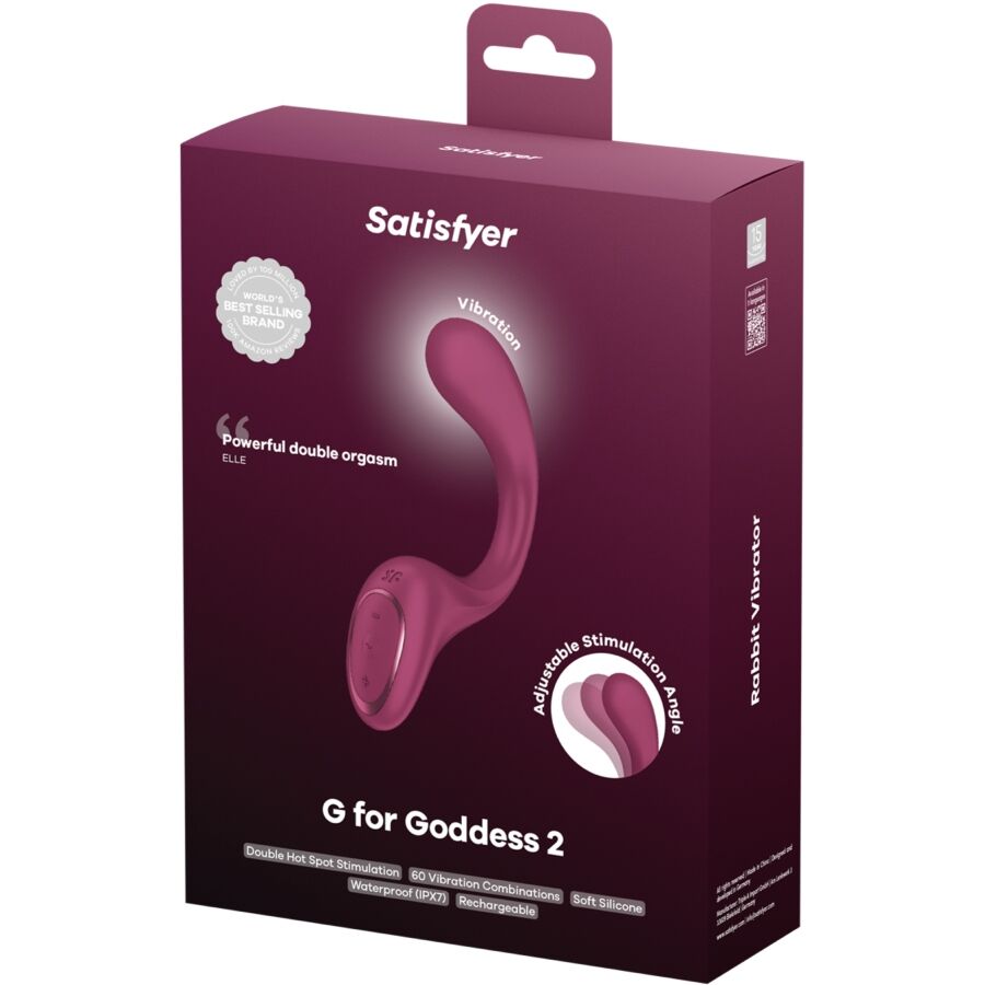 SATISFYER - G PER GODDESS 2 VIBRATORE RABBIT BORDEAUX