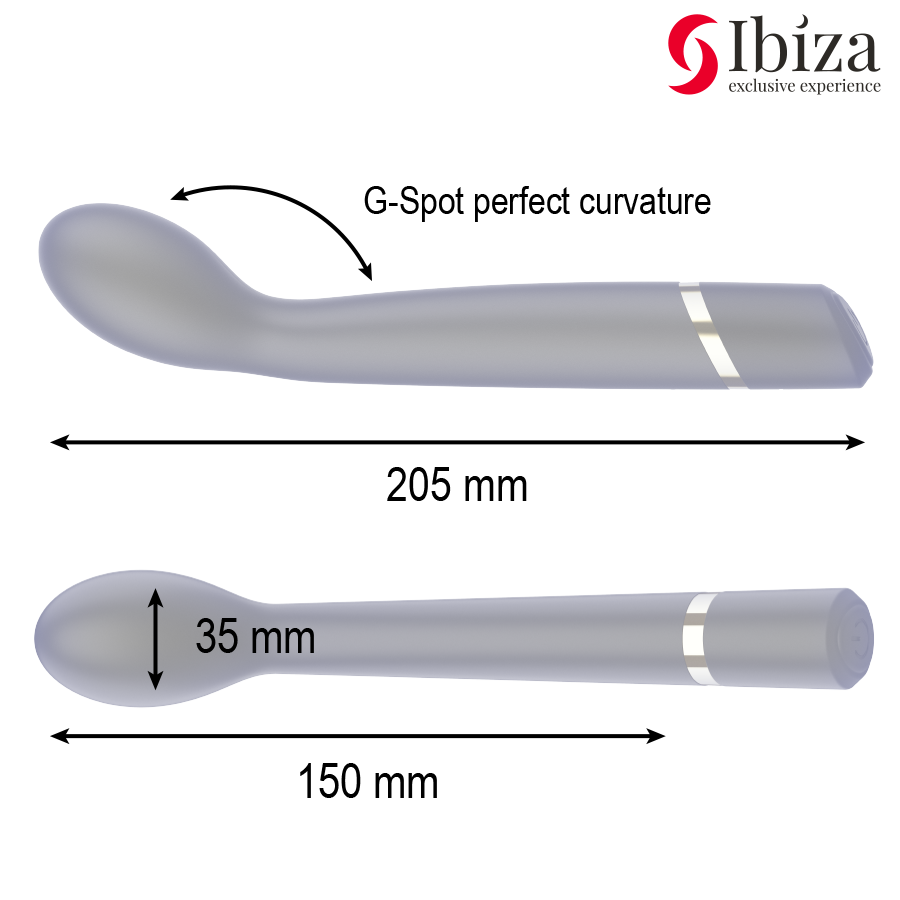 IBIZA - VIBRATORE PUNTO G 10 VIBRAZIONI RICARICABILE