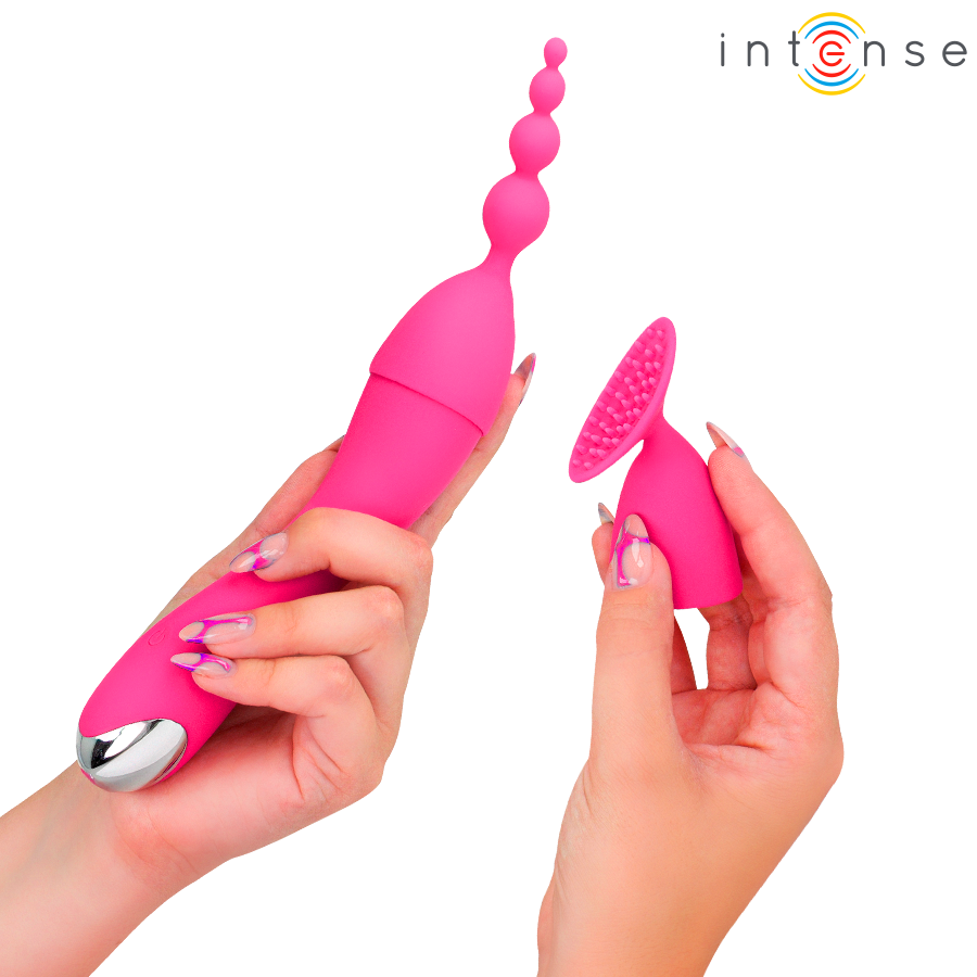 VIBRATORE, 20 MODALITÀ, 4 TESTINE INTERCAMBIABILI