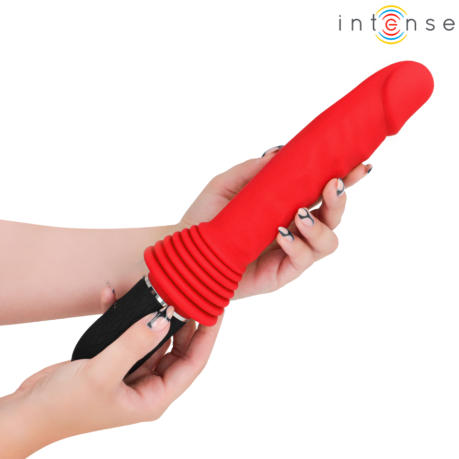 VIBRATORE CON SPINTA, TELECOMANDATO CON CALORE REALISTICO