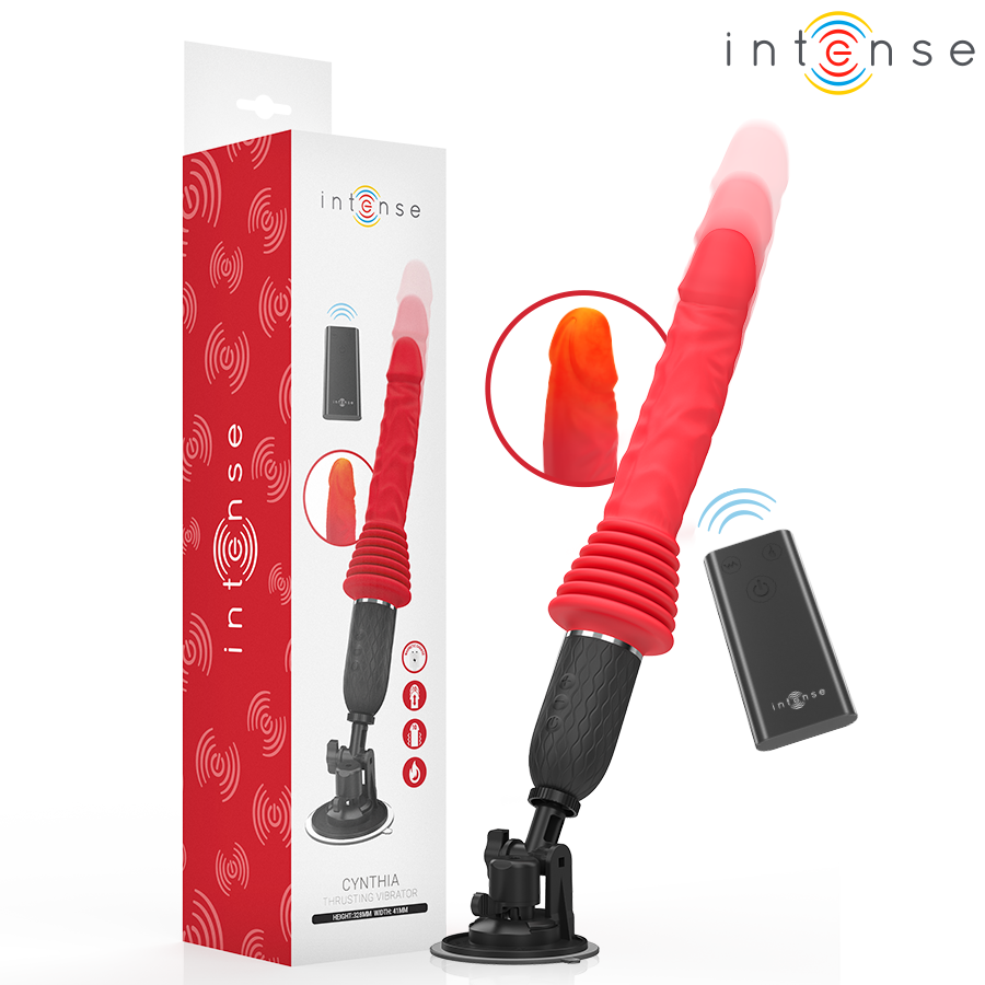 VIBRATORE CON SPINTA, TELECOMANDATO CON CALORE REALISTICO
