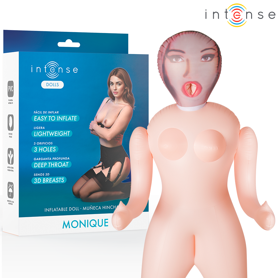INTENSE DOLLS - MONIQUE BAMBOLA GONFIABILE CON TRE ORIFIZI